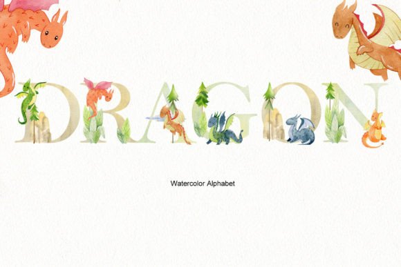 Alphabet with Watercolor Dragons: A Designer’s Review for Real Client Projects