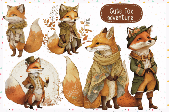 Cute Fox Adventure Watercolor Clipart Review