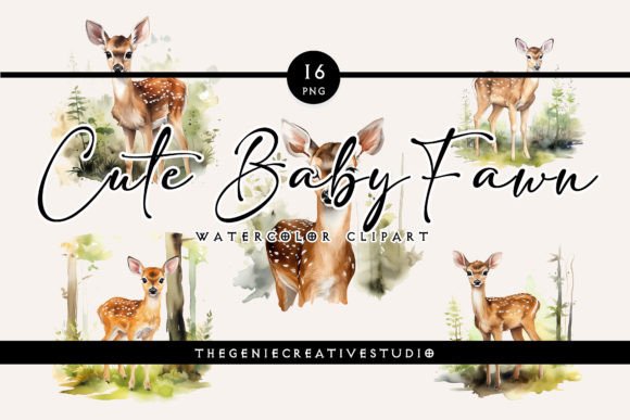 Watercolor Cute Baby Fawn PNG Clipart: A Brand Designer’s Review for Local Business Branding