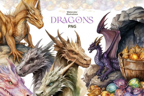 Watercolor Dragons Clipart Set: A Brand Designer’s Review for Marketing & Visual Content