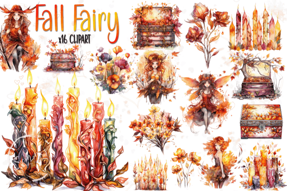 Watercolor Fall Fairy Clipart Bundle Review
