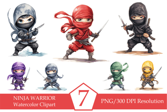 Watercolor Ninja Warrior, Cute Ninja: A Designer’s Real-World Embroidery Review