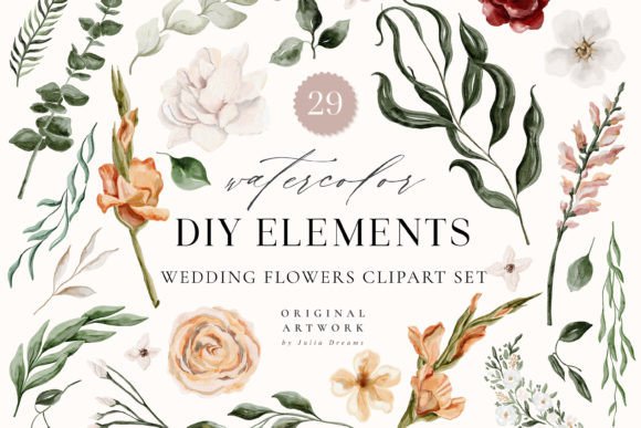 Wedding Watercolor Flowers Clipart Review